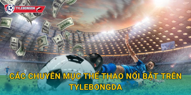 Các chuyên mục thể thao nổi bật trên Tylebongda